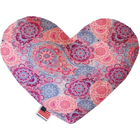 Mirage Pet Products 6 in. Pink Bohemian Heart Dog Toy 1132-TYHT6